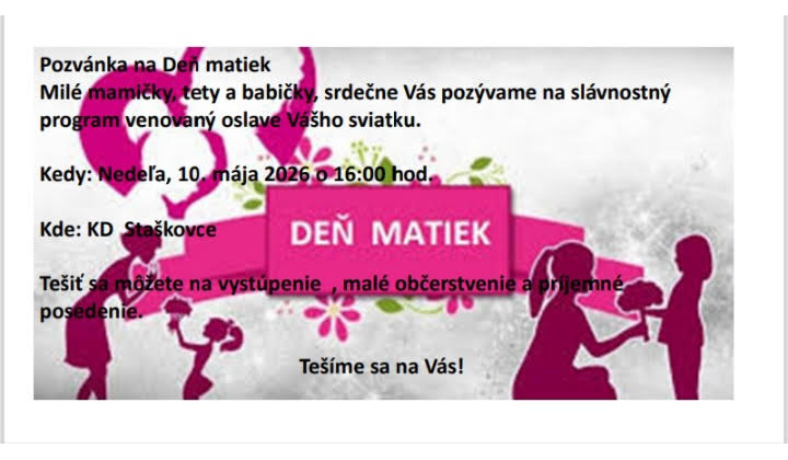 Deň matiek 2026