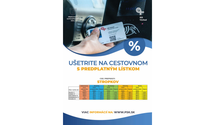 Možnosti zakúpenia PREDPLATNÝCH cestovných lístkov v regionálnej autobusovej doprave